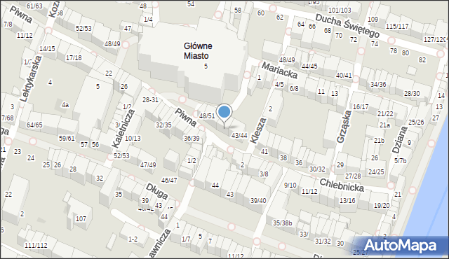 Gdańsk, Chlebnicka, 45/46, mapa Gdańska