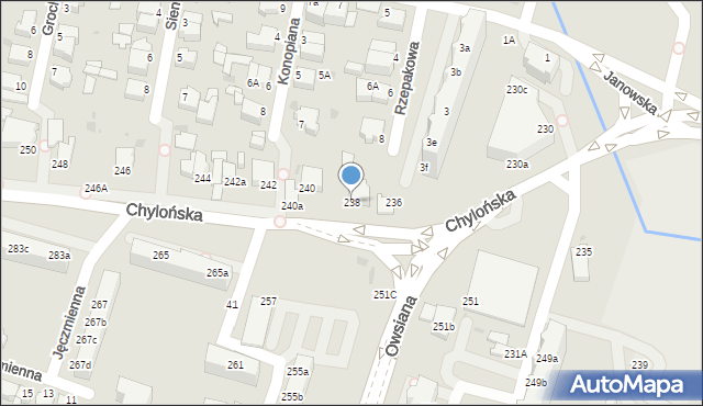 Gdynia, Chylońska, 238, mapa Gdyni