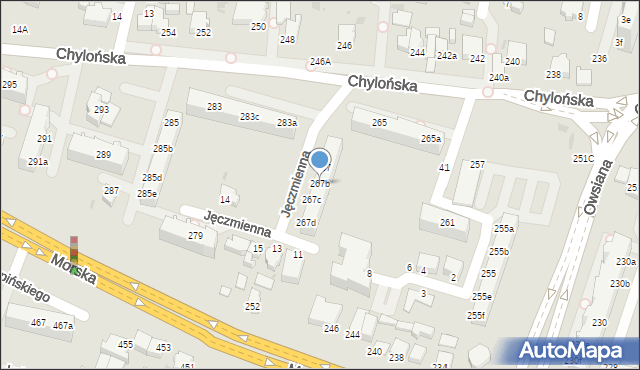 Gdynia, Chylońska, 267b, mapa Gdyni