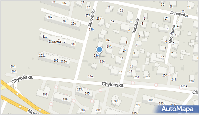 Gdynia, Chmielna, 12A, mapa Gdyni