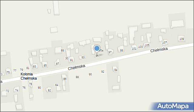 Gołaczewy, Chełmska, 95, mapa Gołaczewy