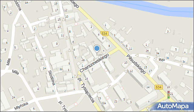 Golub-Dobrzyń, Charszewskiego Ignacego, ks., 3a, mapa Golub-Dobrzyń