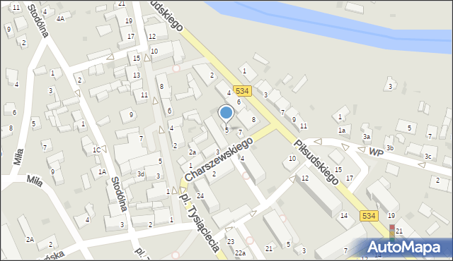 Golub-Dobrzyń, Charszewskiego Ignacego, ks., 5, mapa Golub-Dobrzyń