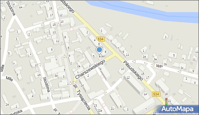Golub-Dobrzyń, Charszewskiego Ignacego, ks., 7, mapa Golub-Dobrzyń