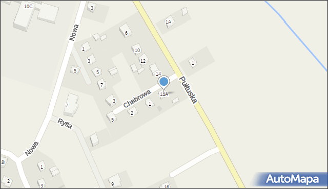Gołymin-Ośrodek, Chabrowa, 14A, mapa Gołymin-Ośrodek