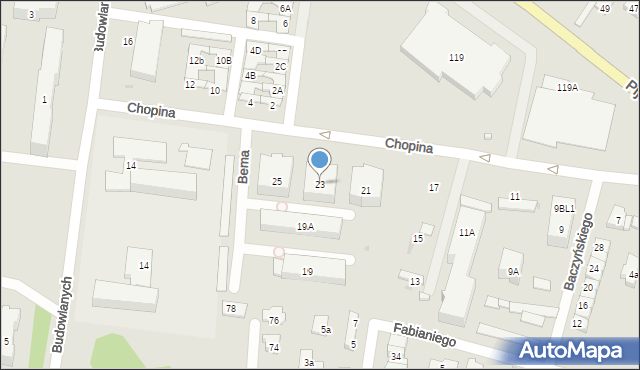Góra Kalwaria, Chopina Fryderyka, 23, mapa Góra Kalwaria