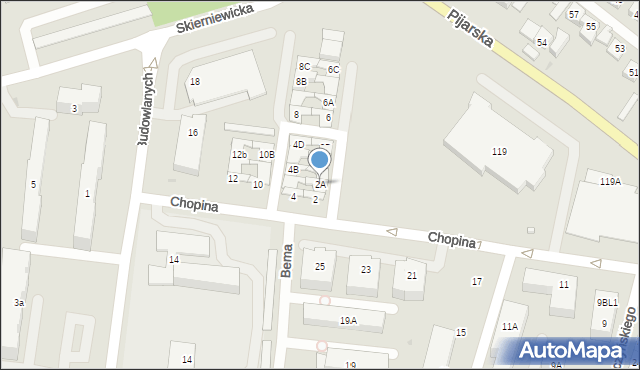 Góra Kalwaria, Chopina Fryderyka, 2A, mapa Góra Kalwaria