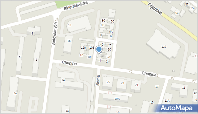 Góra Kalwaria, Chopina Fryderyka, 4A, mapa Góra Kalwaria