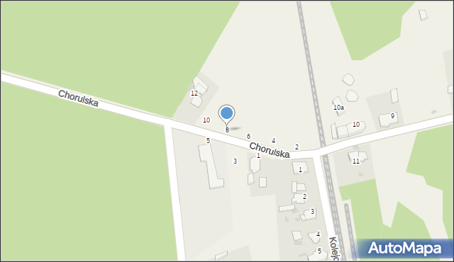 Górażdże, Chorulska, 8, mapa Górażdże