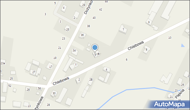 Gortatowo, Chlebowa, 3, mapa Gortatowo