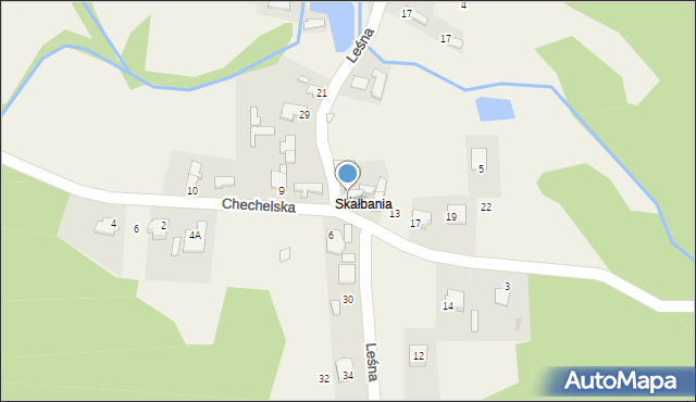 Grabowa, Chechelska, 11, mapa Grabowa