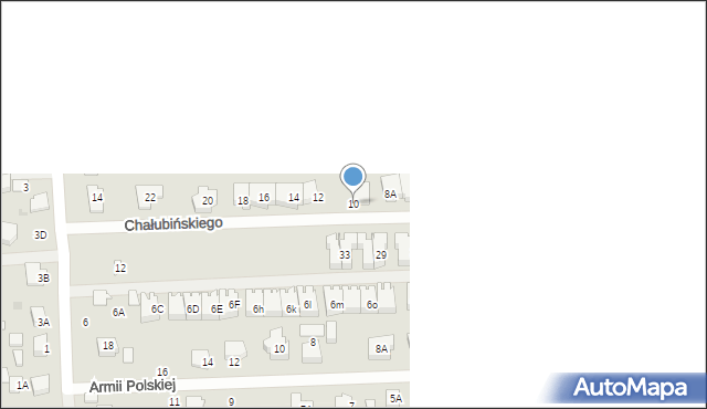 Grodzisk Mazowiecki, Chałubińskiego Tytusa, 10, mapa Grodzisk Mazowiecki
