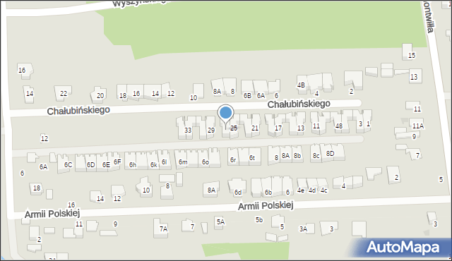 Grodzisk Mazowiecki, Chałubińskiego Tytusa, 27, mapa Grodzisk Mazowiecki