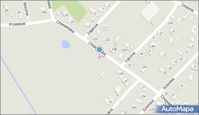 Grodzisk Mazowiecki, Chlewińska, 21, mapa Grodzisk Mazowiecki