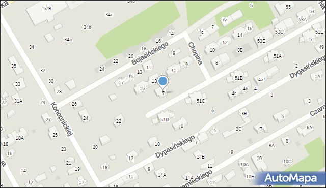 Grodzisk Mazowiecki, Chopina Fryderyka, 7, mapa Grodzisk Mazowiecki