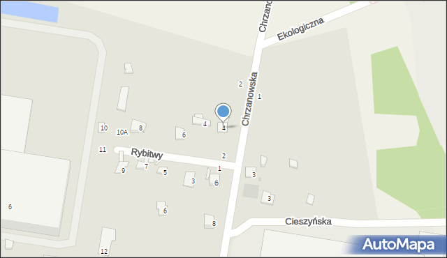 Grodzisk Mazowiecki, Chrzanowska, 4, mapa Grodzisk Mazowiecki