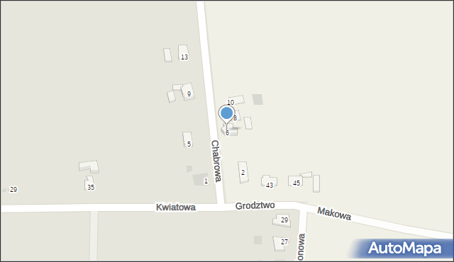 Grodztwo, Chabrowa, 6, mapa Grodztwo