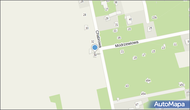 Groszowice, Chabrowa, 34, mapa Groszowice