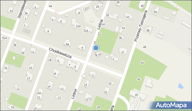 Izabelin C, Chodkiewicza Jana Karola, hetm., 4, mapa Izabelin C