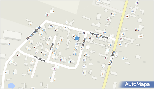 Izbica Kujawska, Chopina Fryderyka, 27, mapa Izbica Kujawska