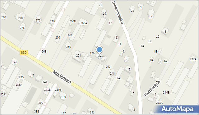 Jabłonna, Chotomowska, 15, mapa Jabłonna