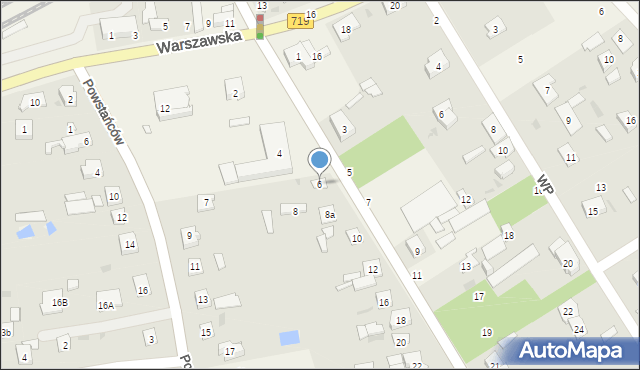 Jaktorów, Chełmońskiego, 6, mapa Jaktorów