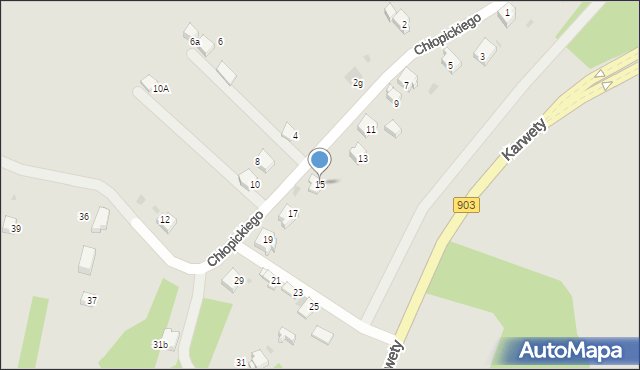 Jaworzno, Chłopickiego Józefa, gen., 15, mapa Jaworzno