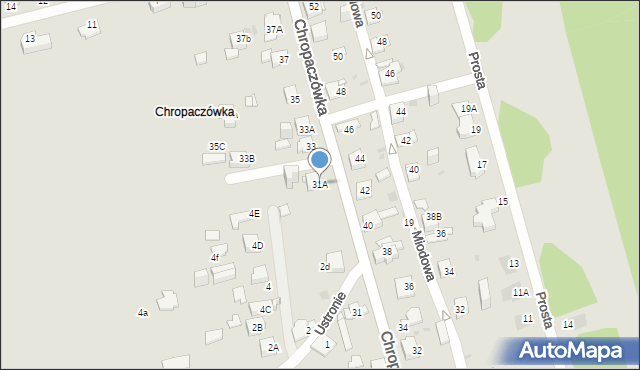 Jaworzno, Chropaczówka, 31A, mapa Jaworzno