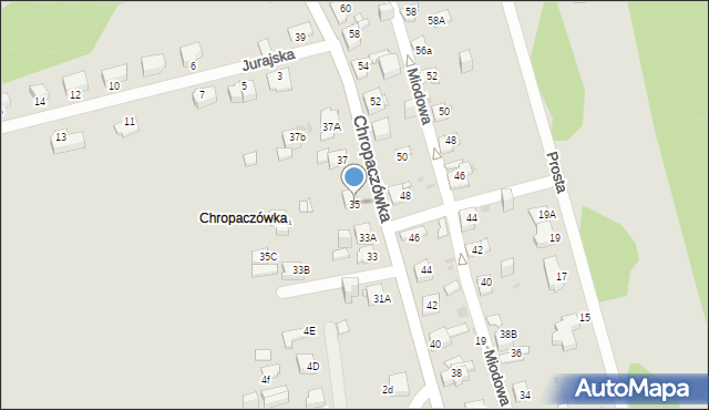 Jaworzno, Chropaczówka, 35, mapa Jaworzno