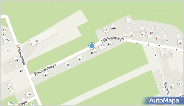 Jemielnica, Chłopickiego Józefa, gen., 4d, mapa Jemielnica