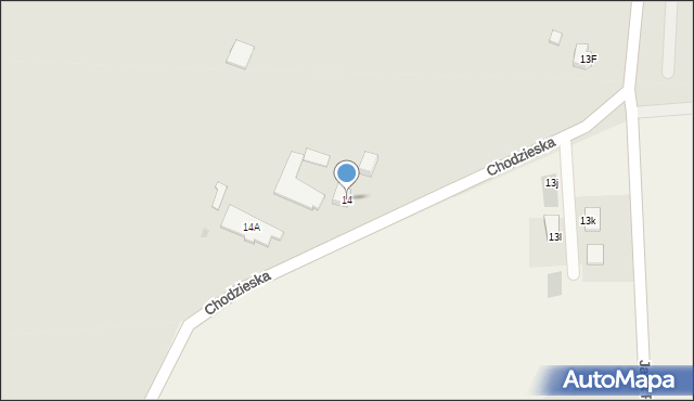 Kaczory, Chodzieska, 14, mapa Kaczory