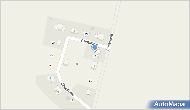 Kamieniec, Chabrowa, 15, mapa Kamieniec