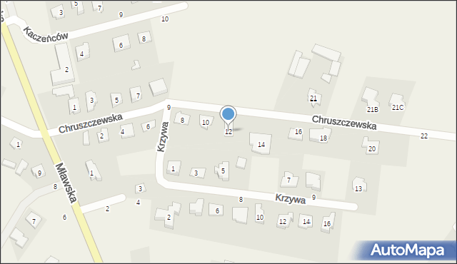 Kargoszyn, Chruszczewska, 12, mapa Kargoszyn