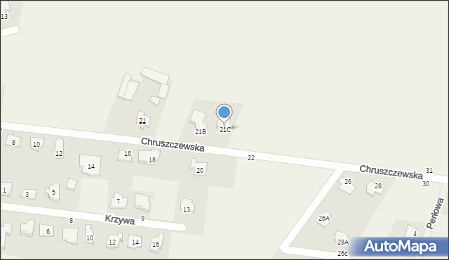 Kargoszyn, Chruszczewska, 21C, mapa Kargoszyn