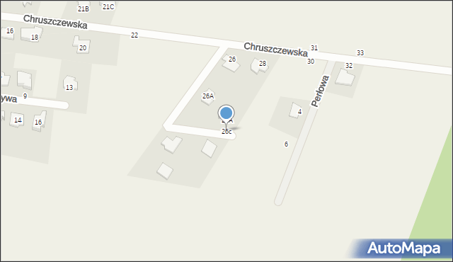 Kargoszyn, Chruszczewska, 26c, mapa Kargoszyn