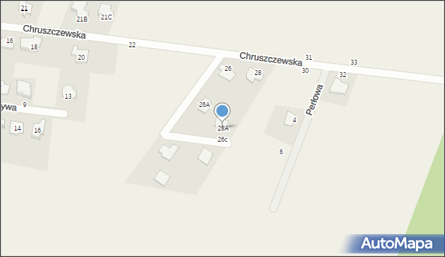 Kargoszyn, Chruszczewska, 28A, mapa Kargoszyn