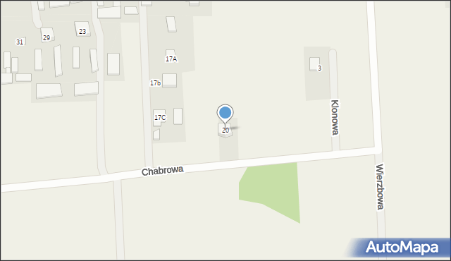 Karpin, Chabrowa, 20, mapa Karpin