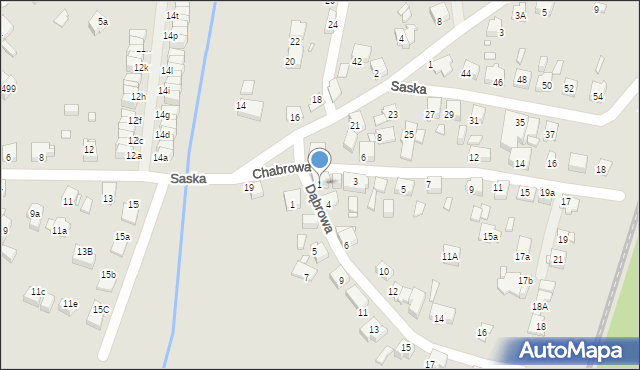 Katowice, Chabrowa, 1, mapa Katowic