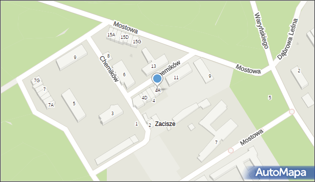 Kędzierzyn-Koźle, Chemików, 4A, mapa Kędzierzyna-Koźle