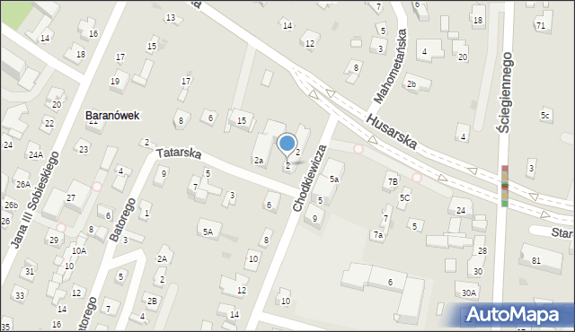 Kielce, Chodkiewicza Jana Karola, hetm., 2, mapa Kielc