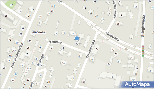 Kielce, Chodkiewicza Jana Karola, hetm., 2a, mapa Kielc