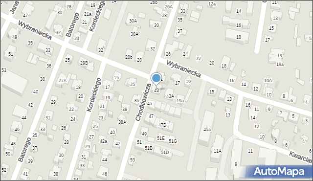 Kielce, Chodkiewicza Jana Karola, hetm., 43, mapa Kielc