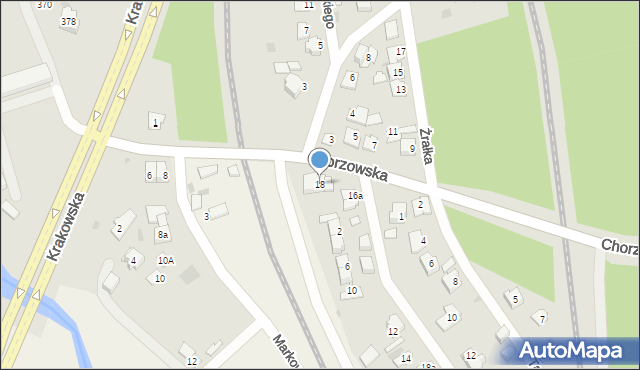 Kielce, Chorzowska, 18, mapa Kielc