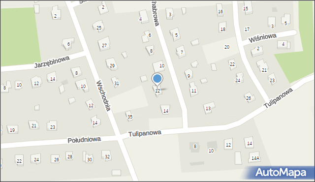 Kleszczów, Chabrowa, 12, mapa Kleszczów