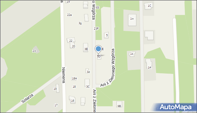 Kolonia Brużyca, Chabrowa, 5D, mapa Kolonia Brużyca