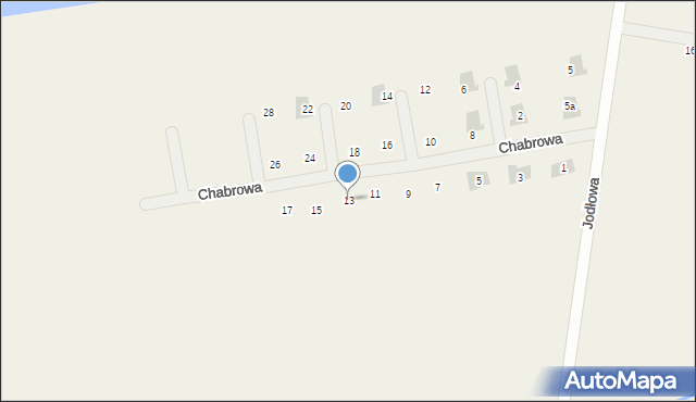 Konarzew, Chabrowa, 13, mapa Konarzew