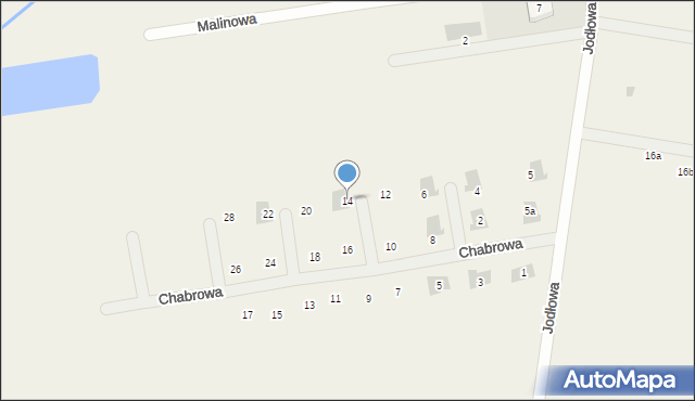 Konarzew, Chabrowa, 14, mapa Konarzew