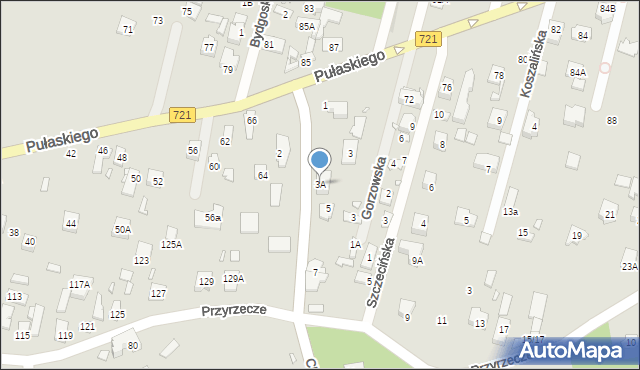 Konstancin-Jeziorna, Chylicka, 3A, mapa Konstancin-Jeziorna