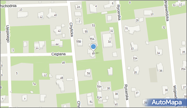 Konstancin-Jeziorna, Chylicka, 57, mapa Konstancin-Jeziorna