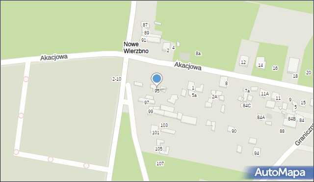 Konstancin-Jeziorna, Chylicka, 95, mapa Konstancin-Jeziorna